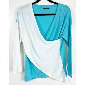 Mel & Lisa Faux Wrap Top Career Wear